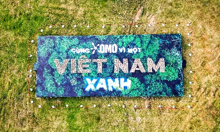OMO xác lập kỷ lục Guinness thế giới bằng hình xếp chữ