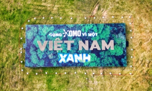 OMO xác lập kỷ lục guinness thế giới bằng hình xếp chữ 