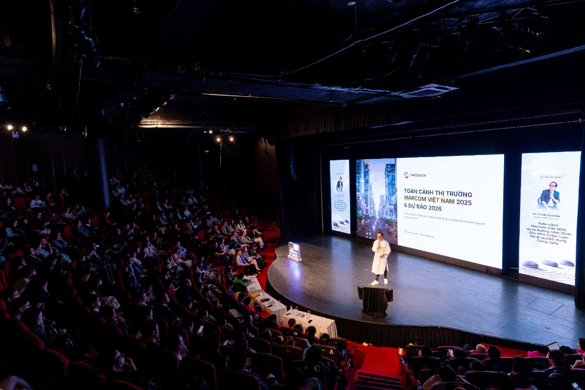 Bức tranh tổng quát ngành Marcom Việt 2025 và xu hướng Sáng tạo/Nội dung năm 2026 được thảo luận chi tiết tại sự kiện. Ảnh: VMCC