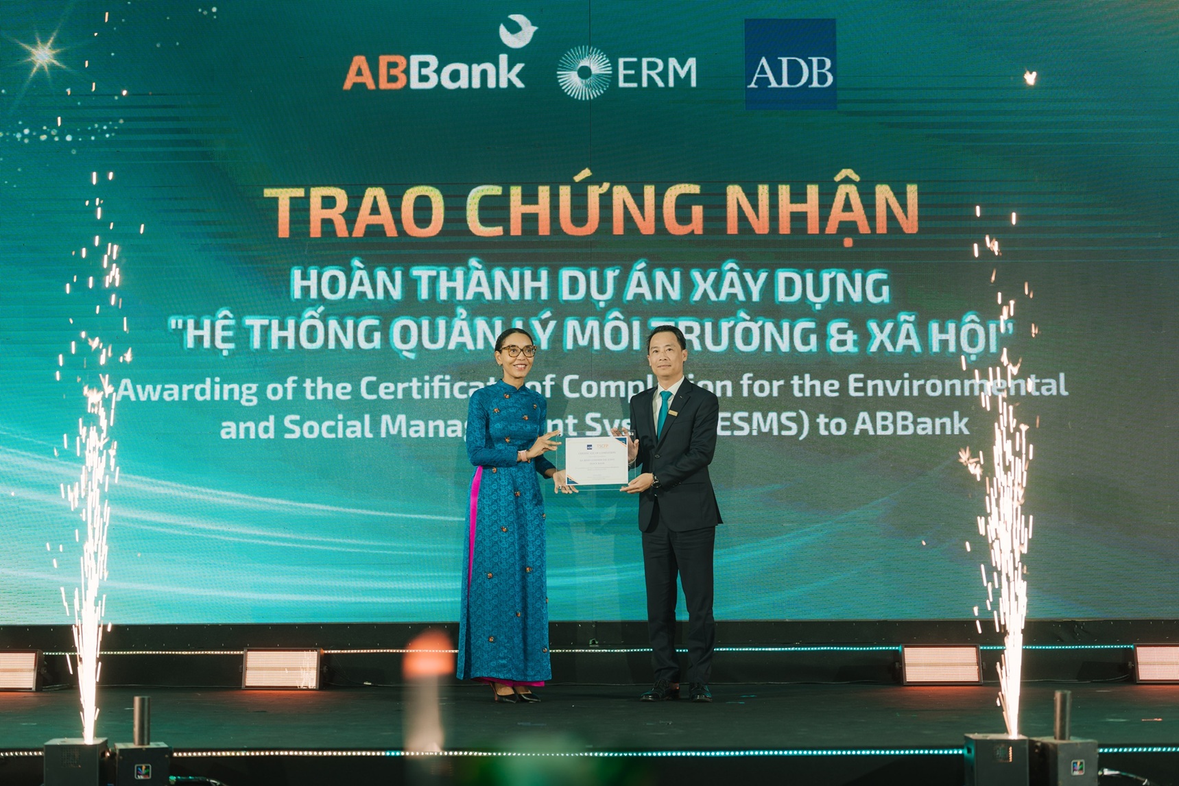 ABBank không ngừng thúc đẩy tài chính xanh, phát triển bền vững. Ảnh: ABBank.