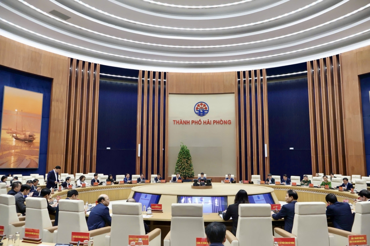 Toàn cảnh phiên họp của thành phố Hải Phòng