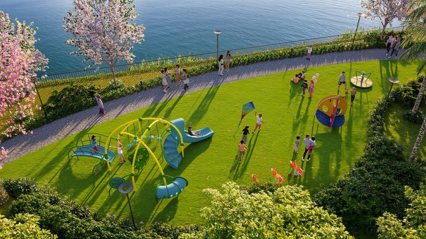 Không gian sống xanh - một trong những giá trị tạo động lực tăng giá cho Emerald Symphony. Ảnh: DOJILAND.