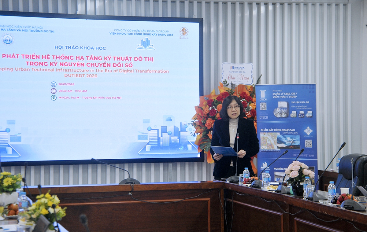 Bà Ngô Thị Kim Dung, Phó Hiệu trưởng Trường Đại học Kiến trúc Hà Nội. Ảnh: BXD