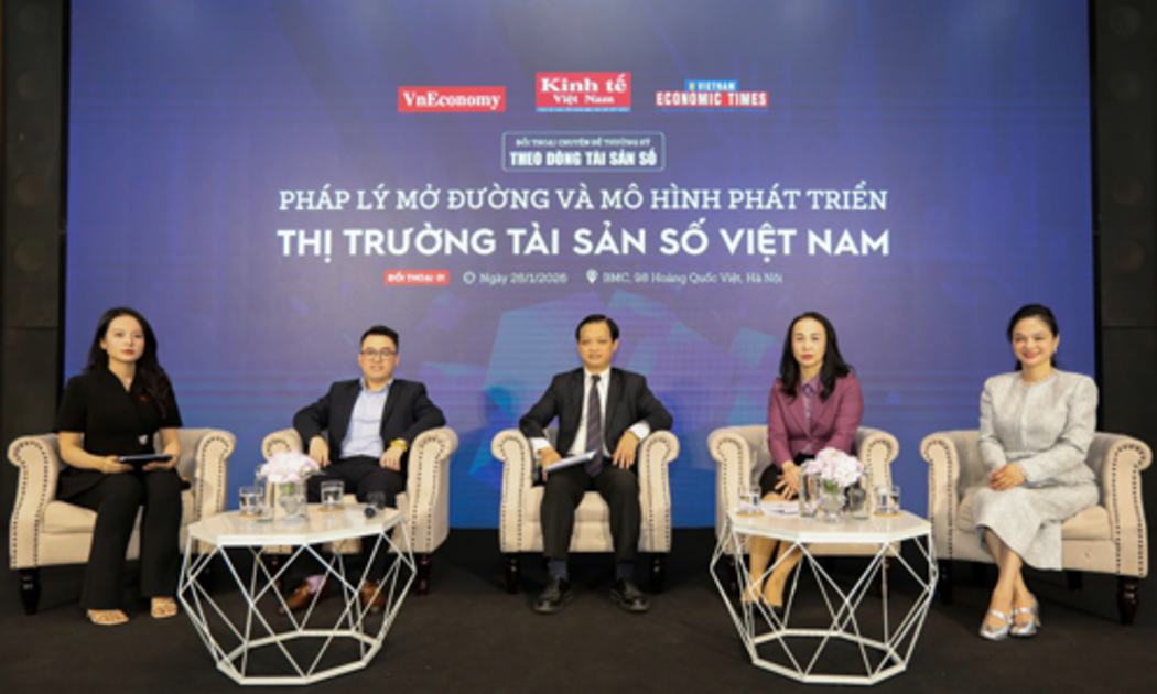 Đối thoại “Pháp lý mở đường và mô hình phát triển thị trường tài sản số Việt Nam” do Tạp chí Kinh tế Việt Nam/VnEconomy tổ chức.
