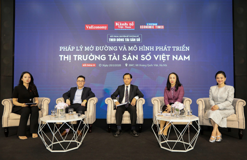 Đối thoại “Pháp lý mở đường và mô hình phát triển thị trường tài sản số Việt Nam” do Tạp chí Kinh tế Việt Nam/VnEconomy tổ chức.
