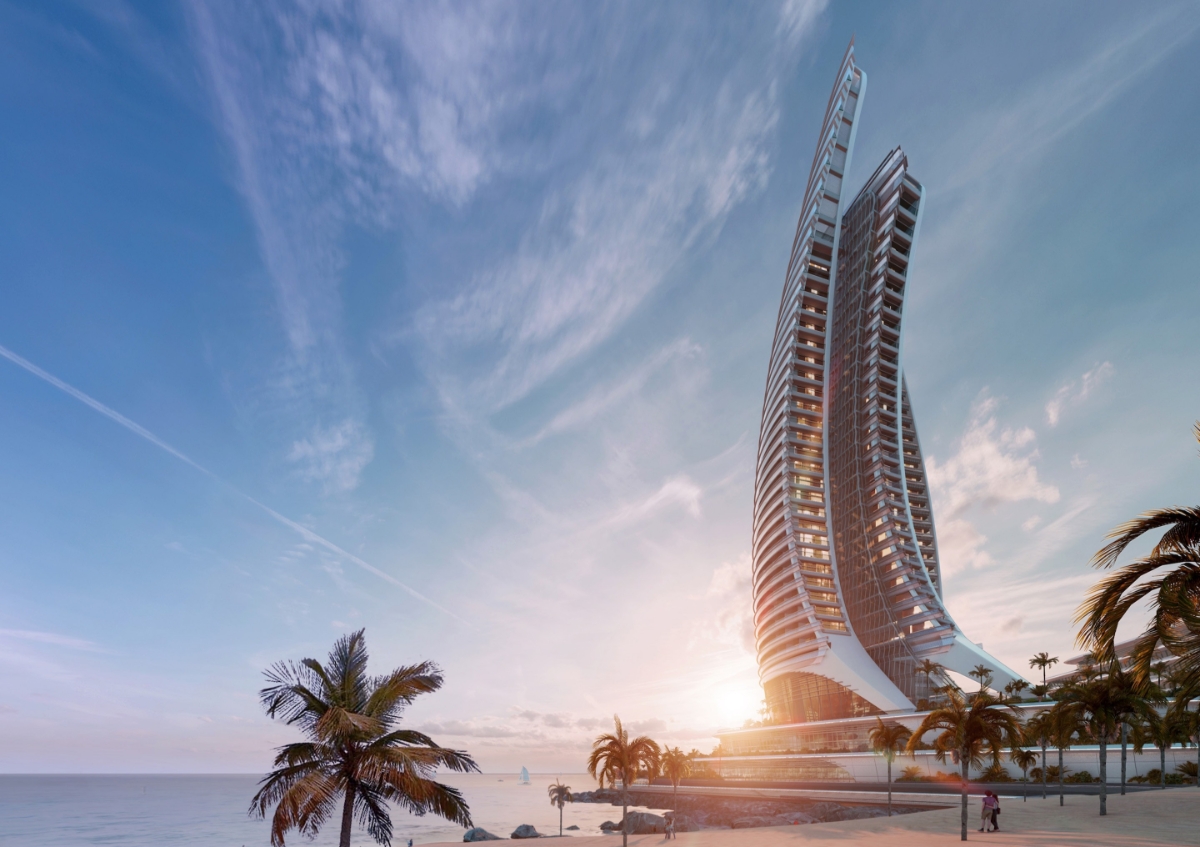 Tòa nhà Khát Vọng - Aspira Tower dự kiến hoàn thành năm 2027 tại Hòn Thơm, Phú Quốc.