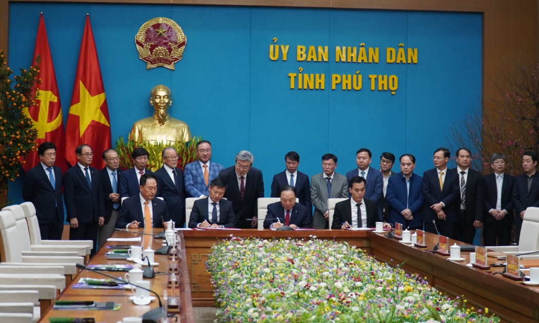 Phú Thọ đẩy mạnh hợp tác với doanh nghiệp Hàn Quốc trong 3 lĩnh vực trọng tâm