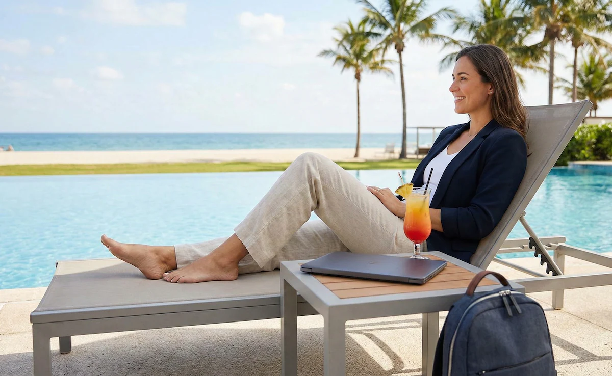 Ngày càng nhiều du khách tại kết hợp các chuyến công tác với hoạt động giải trí, nghỉ dưỡng.
