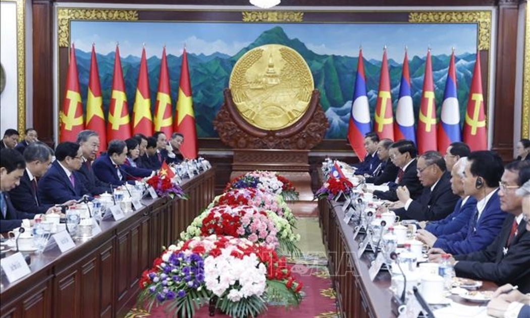 Tổng Bí thư Tô Lâm hội đàm với lãnh đạo Lào: Thống nhất trọng tâm hợp tác chiến lược