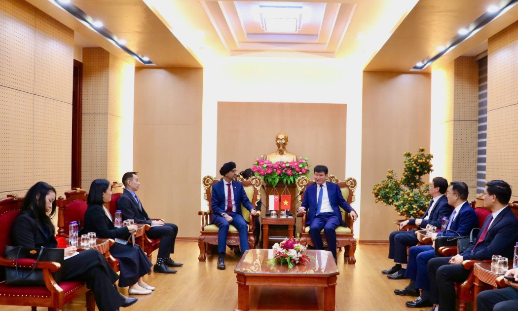 Toàn cảnh buổi tiếp. Ảnh: An Na