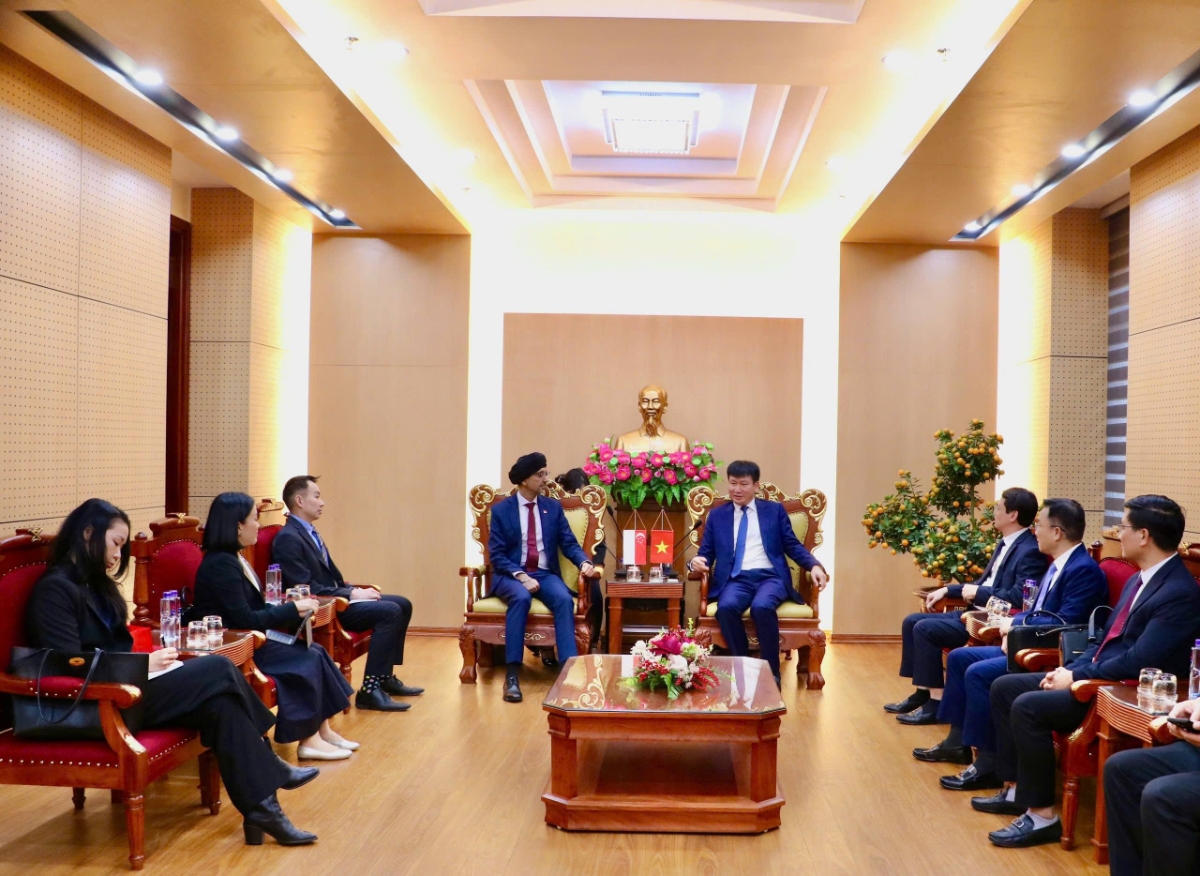 Toàn cảnh buổi tiếp. Ảnh: An Na