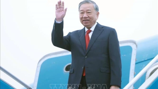 Tổng Bí thư Tô Lâm lên đường thăm cấp Nhà nước tới Lào