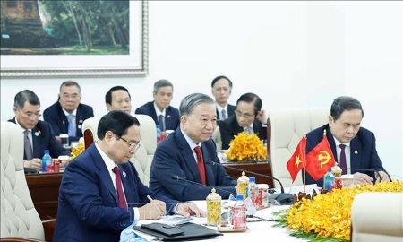 Tổng Bí thư Tô Lâm và Chủ tịch CPP Hun Sen đồng chủ trì Cuộc gặp cấp cao hai Đảng Việt Nam – Campuchia