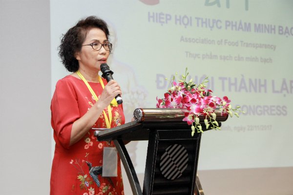Bà Nguyễn Thị Hồng Minh, Chủ tịch Hiệp hội Thực phẩm Minh bạch (AFT)