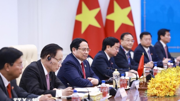 Thủ tướng Phạm Minh Chính hội kiến Thủ tướng Campuchia Hun Manet: Thúc đẩy hợp tác song phương toàn diện