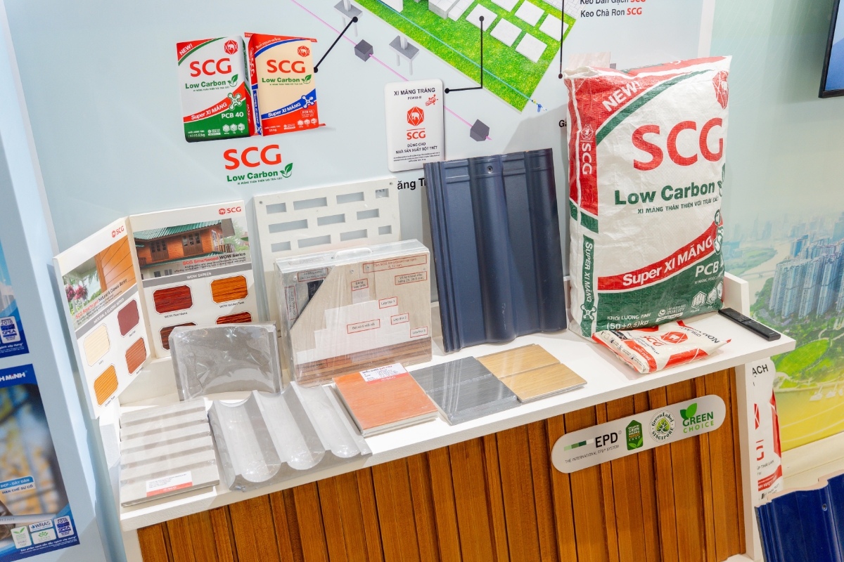 Dòng sản phẩm xi măng carbon thấp của SCG tại Việt Nam
