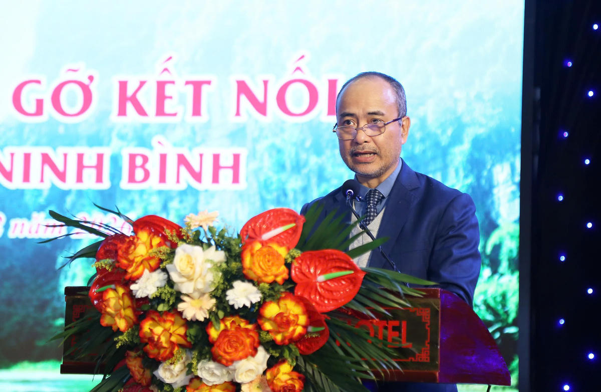 Ông Nguyễn Trung Kiên, Chủ nhiệm Ủy ban Nhà nước về người Việt Nam ở nước ngoài, phát biểu tại chương trình. Ảnh: Thành Long.