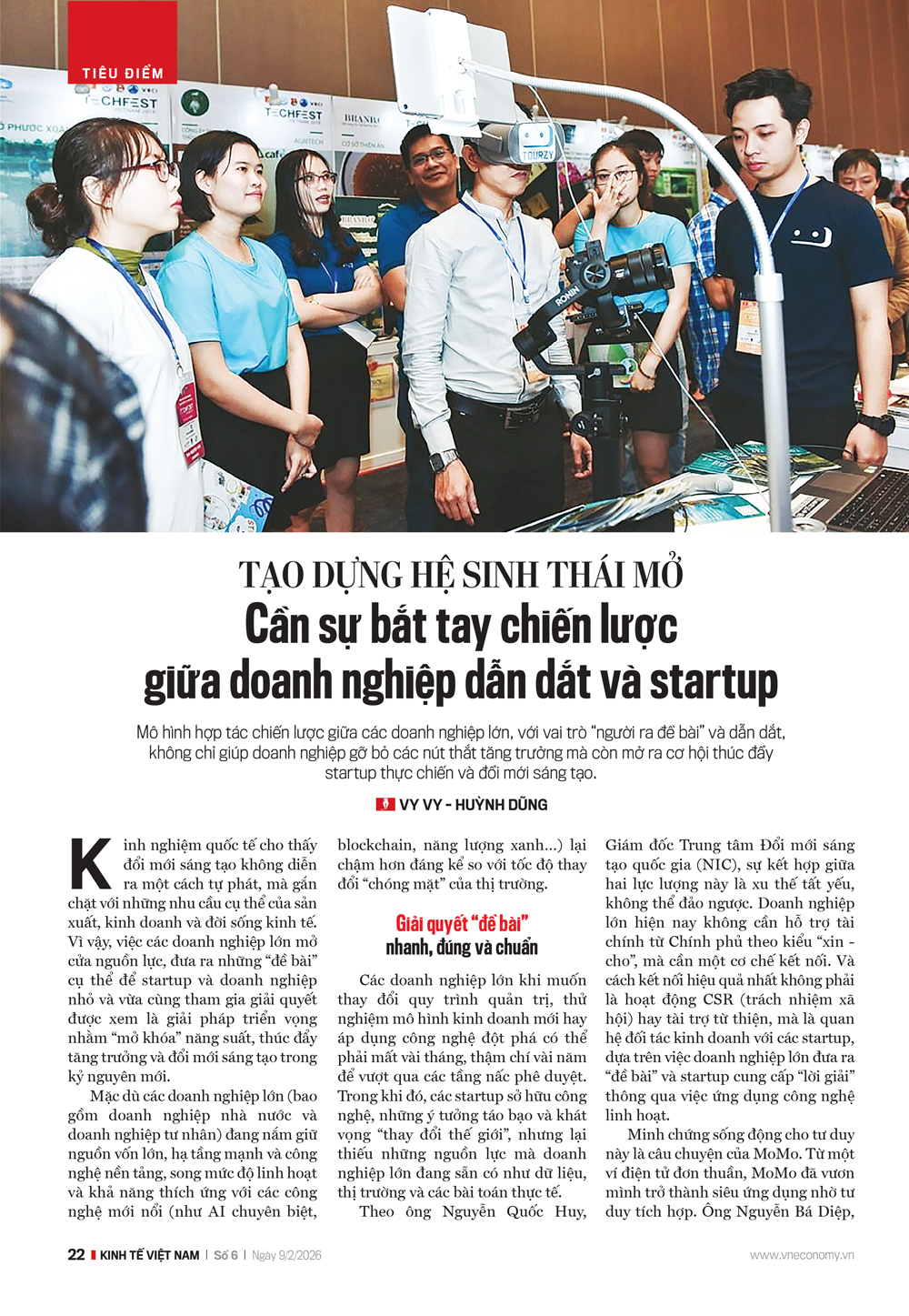 Tạo dựng hệ sinh thái mở: Cần sự bắt tay chiến lược giữa doanh nghiệp dẫn dắt và startup - Ảnh 1