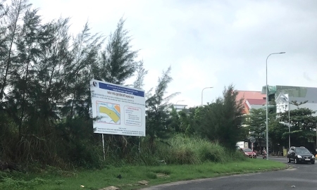 Khu đất trên đường Vân Đồn-Nại Thịnh. Ảnh Ngô Anh Văn