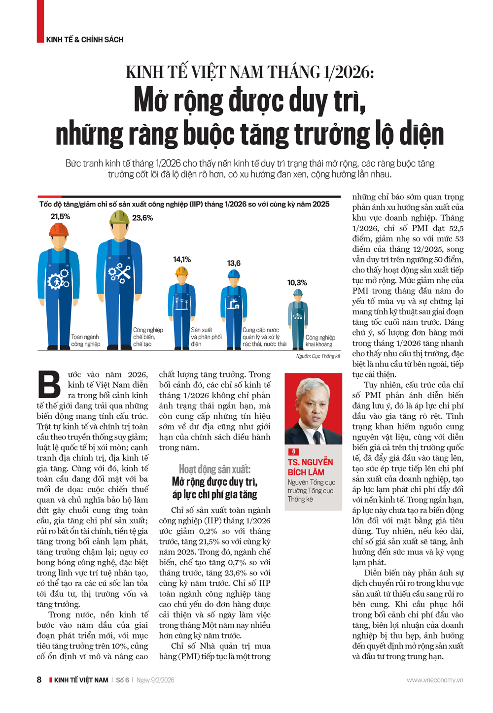 Kinh tế Việt Nam tháng 1/2026: Mở rộng được duy trì, những ràng buộc tăng trưởng lộ diện - Ảnh 1