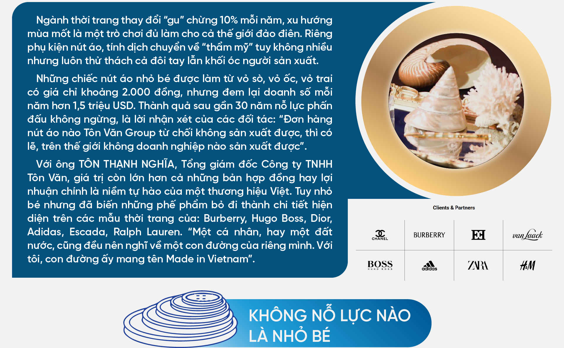 Hành trình 30 năm tâm huyết của  'Vua nút áo' Việt  - Ảnh 2