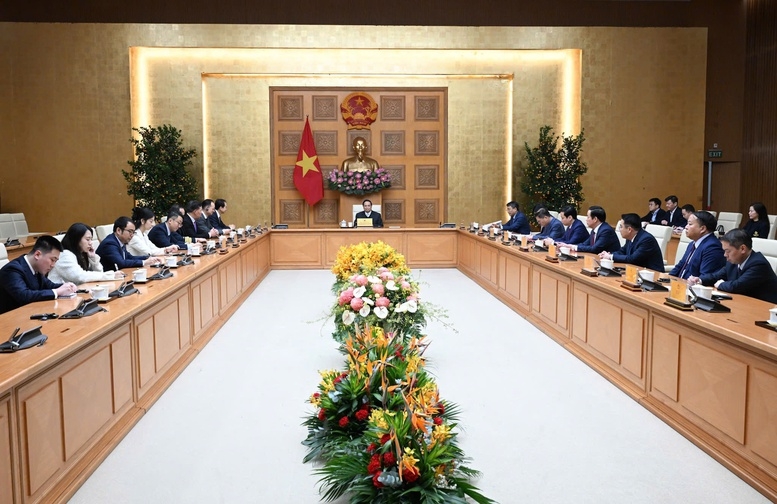 Tại cuộc tiếp, đại diện lãnh đạo các địa phương giáp biên của Việt Nam trao đổi về các lĩnh vực hợp tác trọng điểm giữa hai bên - Ảnh: VGP.