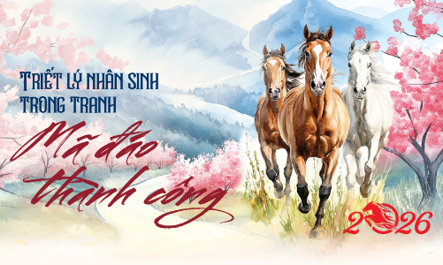 Triết lý nhân sinh trong tranh “Mã đáo thành công”