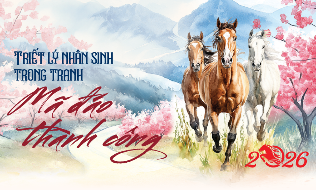 Triết lý nhân sinh trong tranh “Mã đáo thành công”