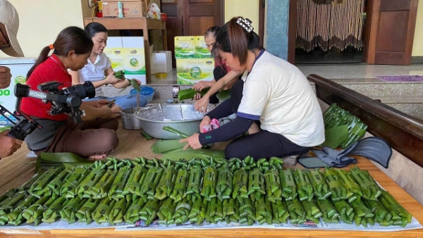 Nghề làm bánh răng bừa được nhiều gia đình ở Xuân Lập gìn giữ qua nhiều thế hệ.
