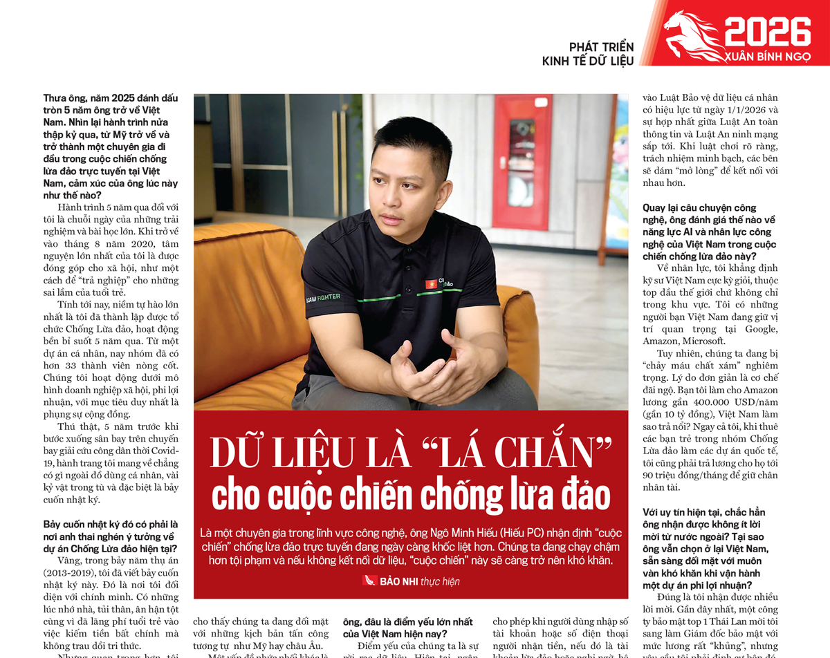 Dữ liệu là “lá chắn” cho cuộc chiến chống lừa đảo - Ảnh 1