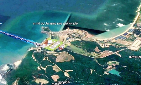 Vị trí triển khai dự án Nhà máy Nhiệt điện khí LNG Quỳnh Lập