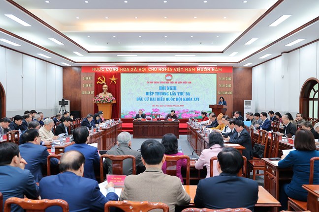 Quang cảnh Hội nghị. Ảnh: Mặt trận.