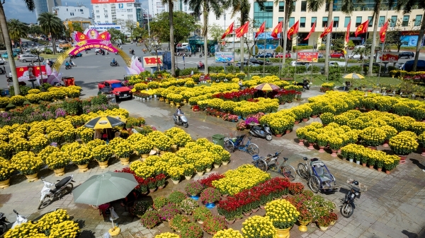 Rộn ràng chợ hoa Xuân Huế những ngày giáp Tết