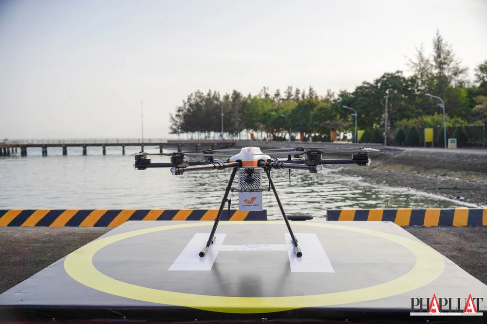 Giao hàng bằng UAV vượt biển kết nối Cần Giờ với Vũng Tàu đã được triển khai thành công - Ảnh minh họa.