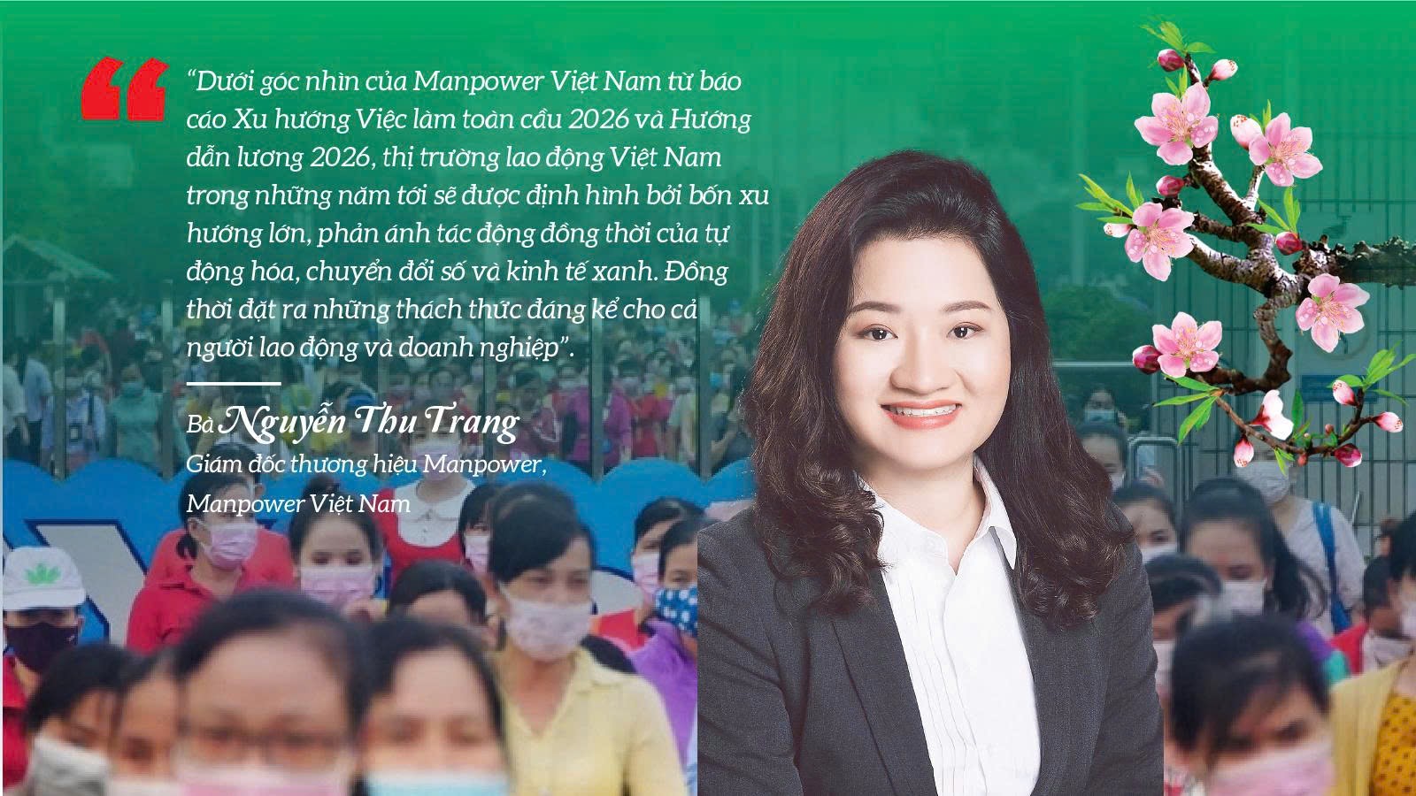 Bà Nguyễn Thu Trang – Giám đốc thương hiệu Manpower, Manpower Việt Nam.