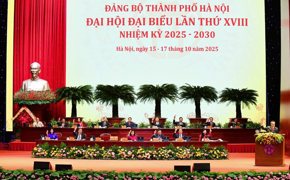 Tại Đại hội Đảng lần thứ XVIII, TP Hà Nội đặt mục tiêu tăng trưởng từ 11% trở lên trong năm 2026 và cả nhiệm kỳ 2026 - 2031.