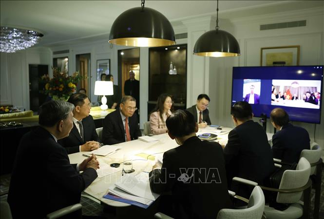 Tổng Bí thư Tô Lâm đã điện đàm với Thượng nghị sĩ Bill Hagerty. Ảnh: TTXVN