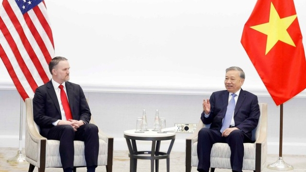 Vietnam’s Party General Secretary To Lam hosts reception for U.S. Trade Representative