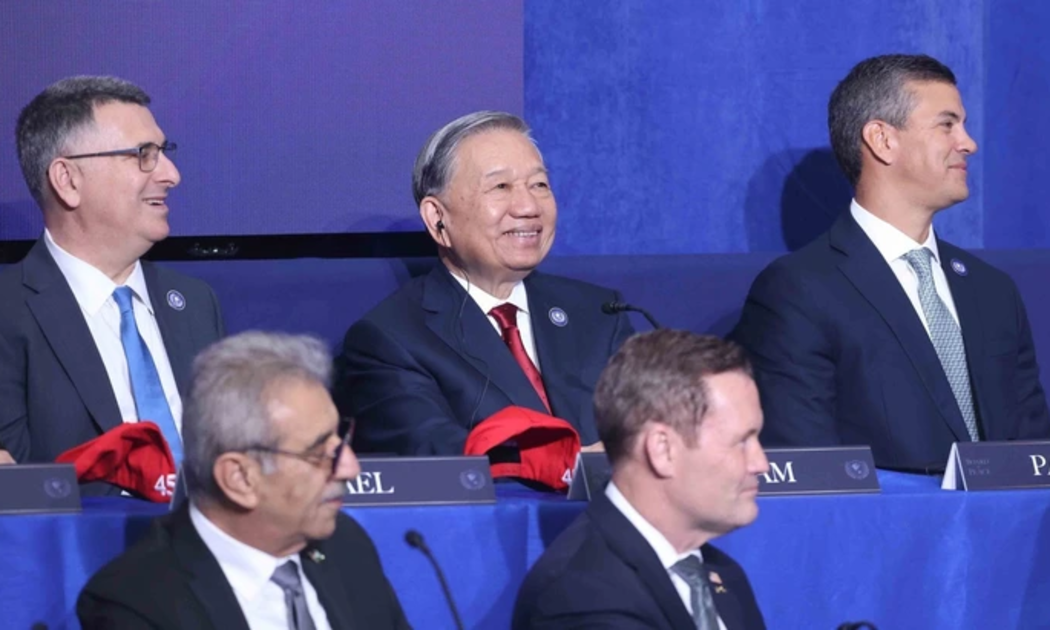 Tổng thống Trump dành sự tôn trọng sâu sắc với Việt Nam tại cuộc họp Hội đồng Hòa bình Gaza