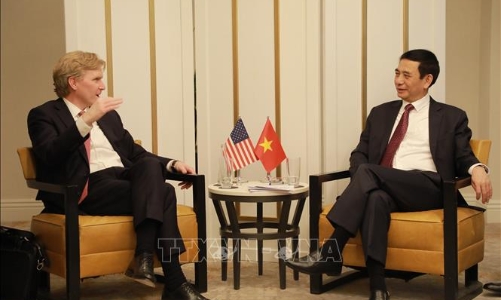 Đại tướng Phan Văn Giang tiếp Thứ trưởng thứ nhất Bộ Chiến tranh Hoa Kỳ