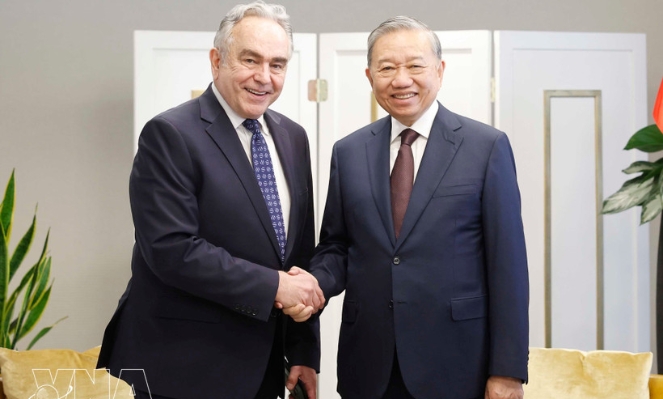 Vietnamese Party chief receives former US Deputy Secretary of State