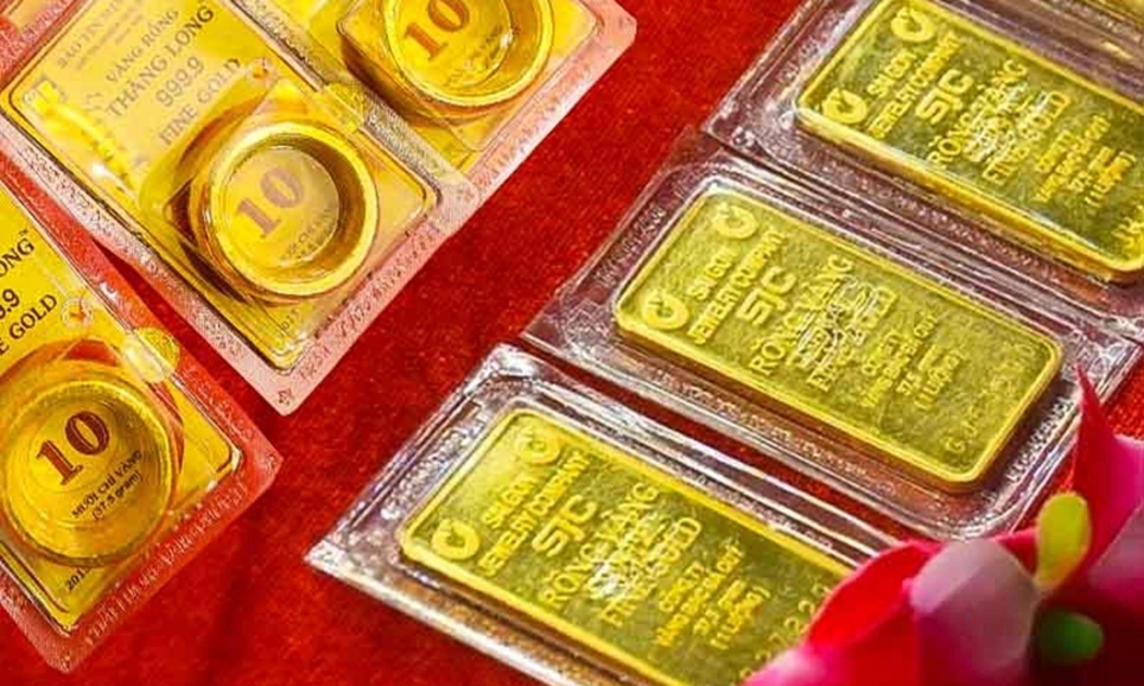 Giá vàng miếng SJC tăng tới gần 6 triệu đồng mỗi lượng ngay sau nghỉ Tết
