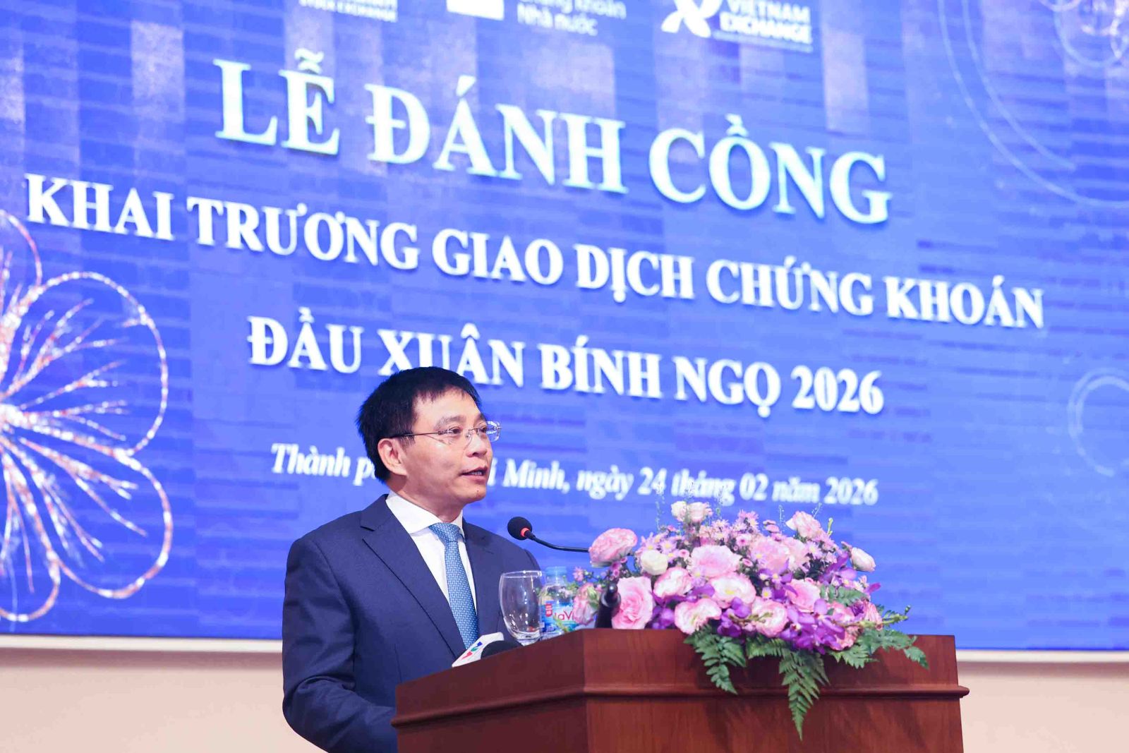 Bộ trưởng Bộ Tài chính Nguyễn Văn Thắng phát biểu chỉ đạo tại buổi Lễ.