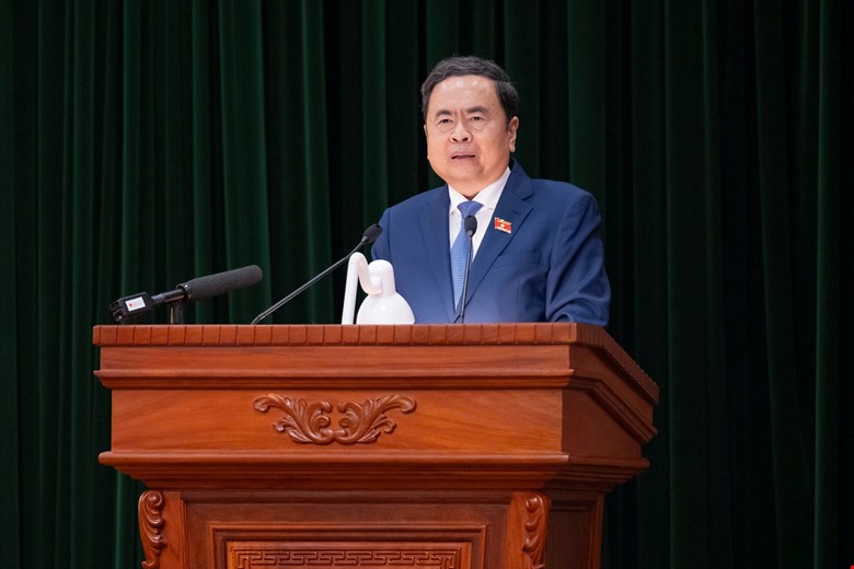 Chủ tịch Quốc hội yêu cầu toàn ngành tiếp tục phát huy tinh thần đoàn kết, thống nhất cao. Ảnh: Quốc hội.