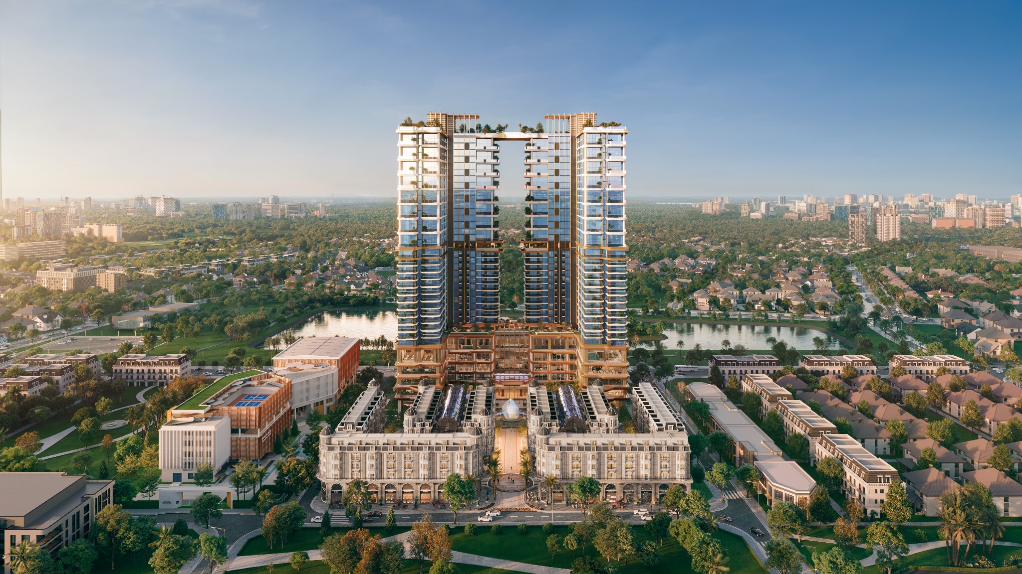 Rivea Residences nổi bật tại vị trí chiến lược phía Nam Hà Nội, giao thoa giữa nhịp sống trung tâm và không gian xanh hiếm có. Ảnh: Meygroup.
