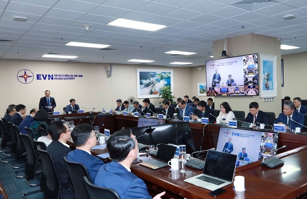 Cuộc họp giao ban triển khai nhiệm vụ công tác quý 1/2026 của EVN.