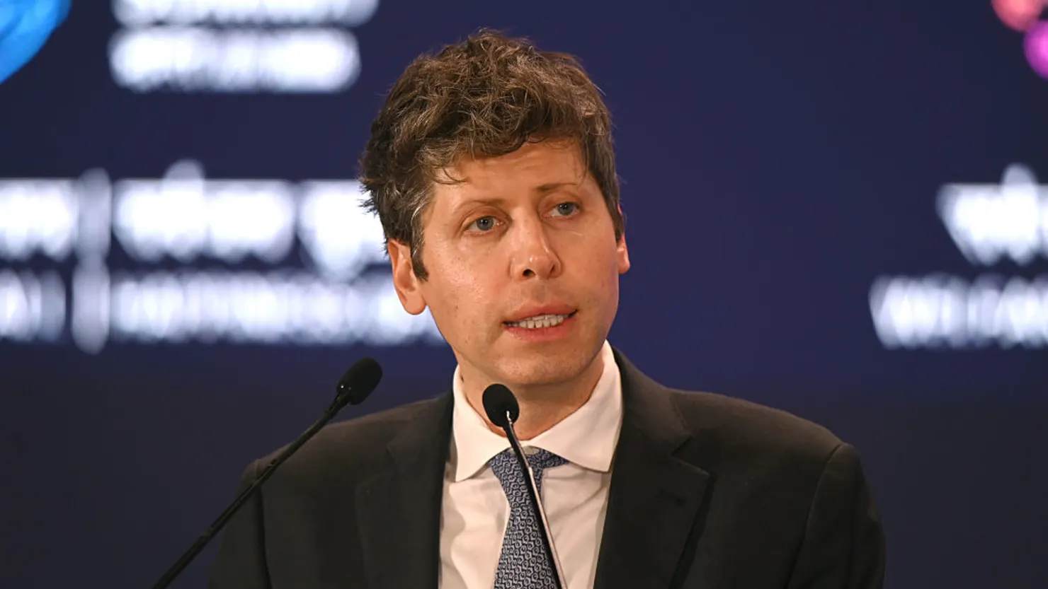 Ông Sam Altman, Giám đốc Điều hành OpenAI, tại hội nghị India AI Impact Summit 2026 ở New Delhi, Ấn Độ