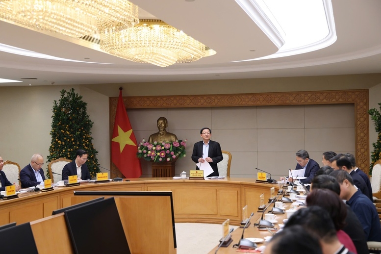 Quang cảnh cuộc họp. Ảnh:&nbsp;Báo Chính phủ.