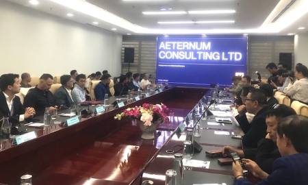 Quang cảnh chương trình làm việc giữa lãnh đạo Đà Nẵng các đối tác Dubai và nhà đầu tư quốc tế - Ảnh: Ngô Anh Văn.
