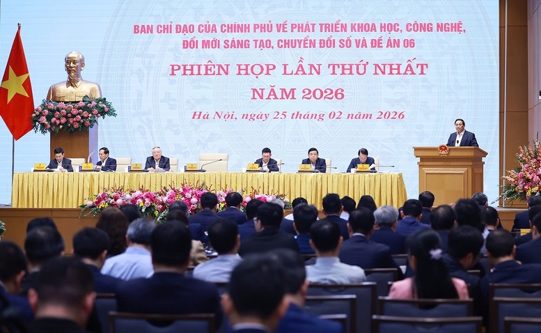 Thủ tướng Phạm Minh Chính chủ trì phiên họp lần thứ nhất năm 2026 của Ban Chỉ đạo của Chính phủ về phát triển khoa học, công nghệ, đổi mới sáng tạo, chuyển đổi số và Đề án 06. 